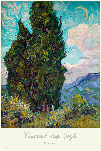 Vincent van Gogh - Ciprestes